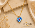 Blue Heart Pendant Necklace 💙